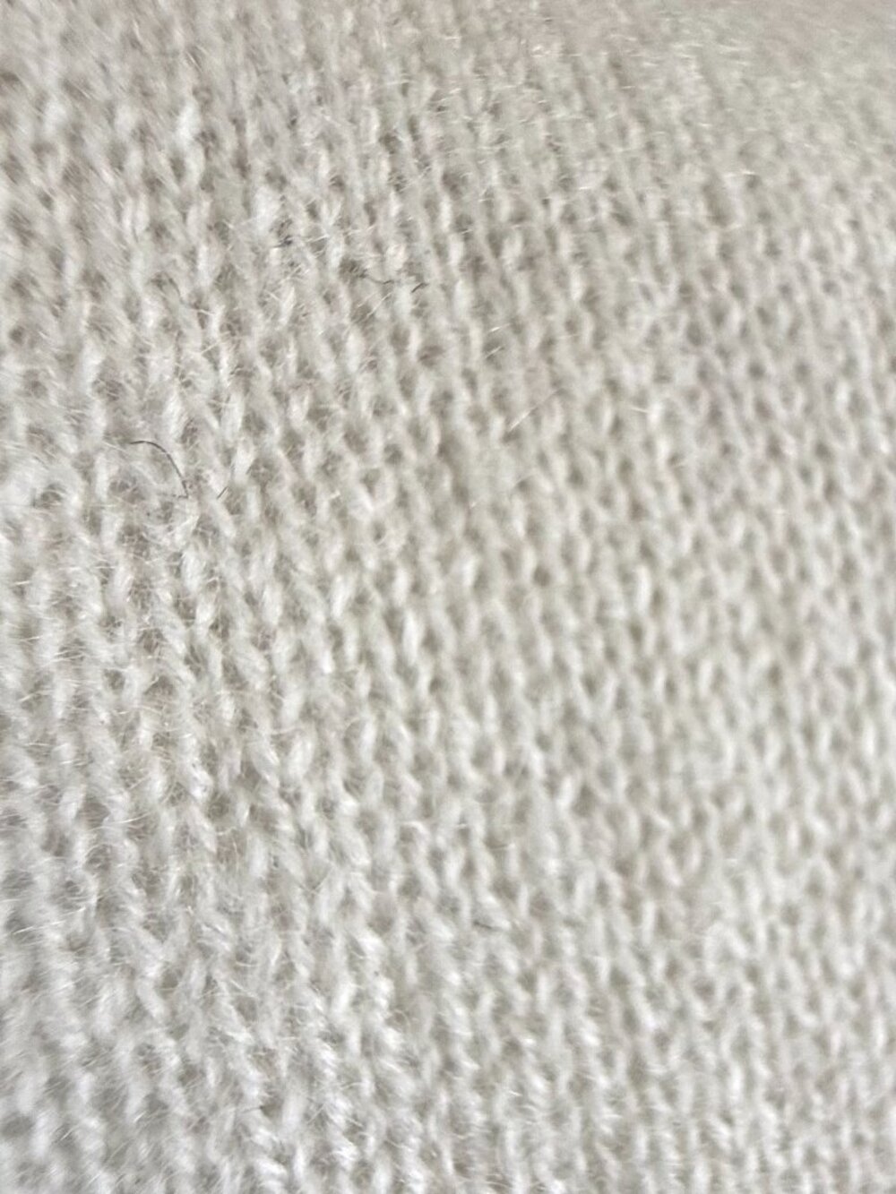 J. McLaughlin Cashmere Sweater Ivory Split Neck Minimalist (M) - Picture 5 of 9